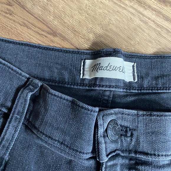 Madewell 9” High Rise Skinny Jeans Charcoal Black Women's 32 - Picture 4 of 7